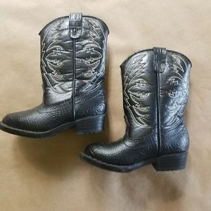 Like New Black Toddler Boots 6.5